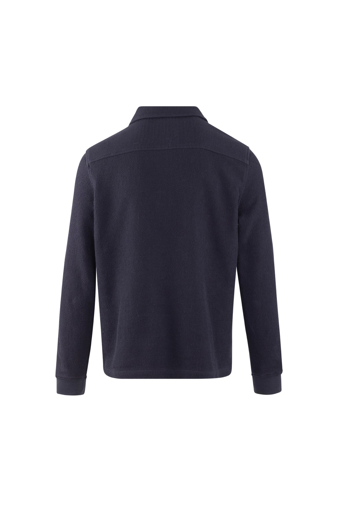 Urban Pioneers Emanuel Half-zip Navy Cotton structure sweater