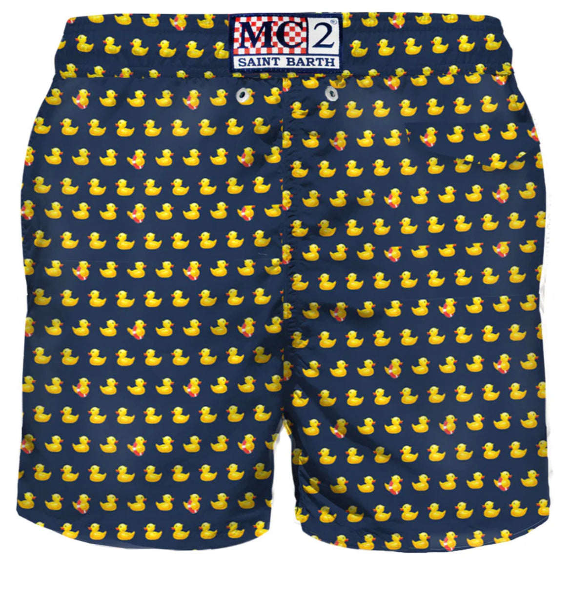 MC2SaintBarth Light fabric man swim shorts ducky print
