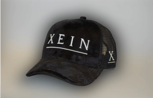 Xein Black Velvet Trucker cap