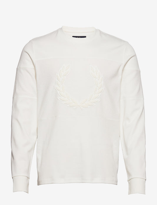 Fred Perry Towelling Panel Longsleeve Top