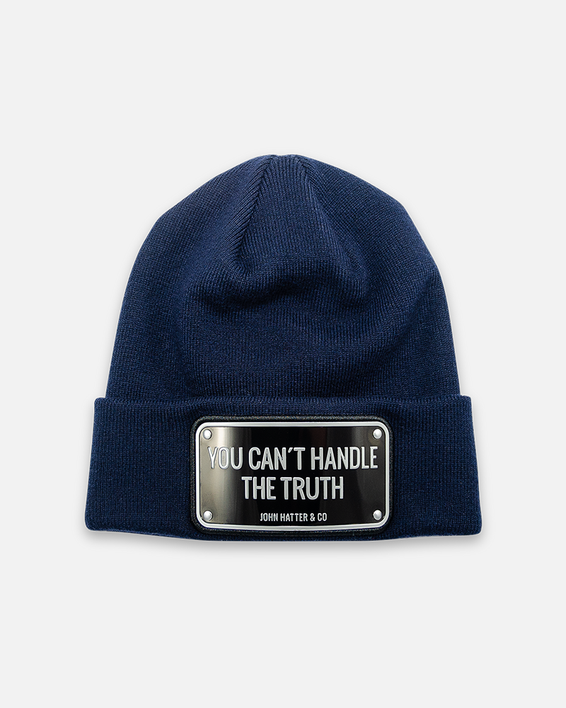 John Hatter You Can't Handle The Truth Navy Beanie